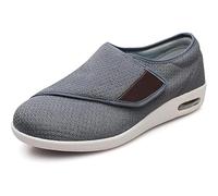 Mertmliy Zapatos Diabéticos Hombres Ortopédicos Extra Anchos Zapatos Hallux Valgus Zapato Vendaje Antideslizante Zapato Ajustables Personas Mayores Rehabilitación Pies Artríticos