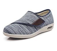 Mertmliy Zapatos Diabéticos Hombres Ortopédicos Extra Anchos Zapatos Hallux Valgus Zapato Vendaje Antideslizante Zapato Ajustables Personas Mayores Rehabilitación Pies Artríticos