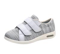 Mertmliy Zapatos Diabéticos Mujer Zapato Rehabilitación Ortopédica Zapato Vendaje Antideslizante Hallux Valgus Zapatos Sanitarios Ajustables Personas Mayores Fascitis Plantar Pies Hinchados