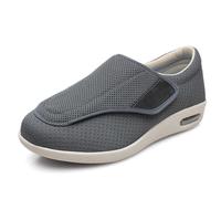 Mertmliy Zapatos para Diabéticos Hombres Mujeres Extra Anchos Zapatos Hallux Valgus, Zapato Ortopédicos Antideslizantes con Vendaje para Pies Hinchados, Zapato Rehabilitación De Verano