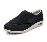 Mertmliy Zapatos para Diabéticos Hombres Mujeres Extra Anchos Zapatos Hallux Valgus, Zapato Ortopédicos Antideslizantes con Vendaje para Pies Hinchados, Zapato Rehabilitación De Verano