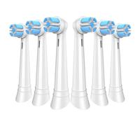 MERUYOO - Juego de 6 cepillos de repuesto compatibles con Oral B iO 10/9/8/7/6/5/4/3 (blanco)