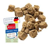 MERVELA® Cubo de caballo para perros, 500 gramos, calidad alemana, para alérgicos, sensible, recompensa, aperitivo de entrenamiento, sin cereales, aperitivo para perros, hipoalergénico, golosinas para