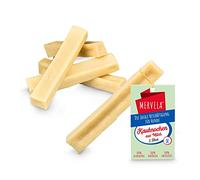 MERVELA Hueso masticable de Queso para Perros de tamaño Medio [61 g por barrita] - 100 % Natural - (5 Piezas)