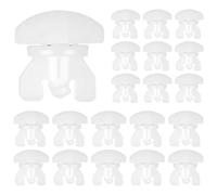 MERVYNGLYNNHUNTER 20 PCS Topes Intermedios,Tapones de Riel de Cortina Accesorios de Repuesto de Cortina Deslizante de Riel de Cortina de Plástico Cortina Blanca en Tamaño Estándar