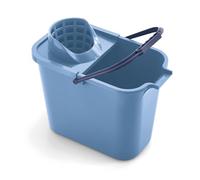 Mery | Cubo Rectangular con Escurridor | Cubo para Fregona | Polipropileno | 12L | Azul | Medidas: 23x37x29 cm