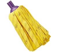 Mery | Fregona de Tiras | Tiras Súper Resistentes | Multi Superficies | No deja Rastro | Viscosa | Amarillo | Medidas: 23 cm