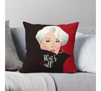 Meryl Streep Miranda Priestly - Funda de almohada cuadrada de poliéster y lino, terciopelo, con cremallera, decorativa, para cama