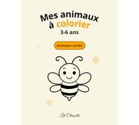 Mes animaux à colorier: Cahier de coloriage animaux pour enfants de 3 à 6 ans - Pages simples, traits épais