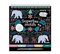 MES BLOCS-NOTES CRÉATIFS - SUPERBES MOTIFS: 20 magnifiques motifs à gratter ! avec un stylet en bois inclus