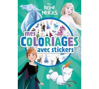 Mes coloriages avec stickers La reine des neiges