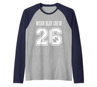 Mes de aceptación de concienciación sobre el Autismo Abril 2026 Use Blue Crew Camiseta Manga Raglan
