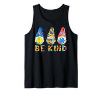 Mes de concienciación sobre el Autismo Abril Aceptación Autista Be Kind Luv Camiseta sin Mangas