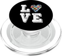 Mes de concienciación sobre el Autismo Aceptación Consciente de la inclusión del Amor PopSockets PopGrip para MagSafe
