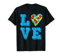 Mes de concienciación sobre el Autismo Apoyo a la inclusión del Amor Aceptación Camiseta