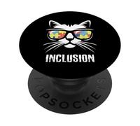 Mes de concienciación sobre el Autismo, inclusión de Gato, Autismo, mamá, papá PopSockets PopGrip Adhesivo