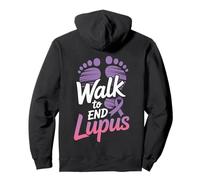 Mes de concienciación sobre el Lupus Mayo Lupus púrpura Sudadera con Capucha