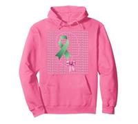 Mes de concienciación sobre la Salud Mental Chica Cinta Verde Sudadera con Capucha