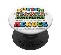 Mes de concientización sobre el Autismo Rompecabezas Maestro Autismo niños PopSockets PopGrip Adhesivo