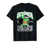 Mes de concientización sobre el cáncer de hígado 2026 Octubre Usamos Esmeralda Camiseta