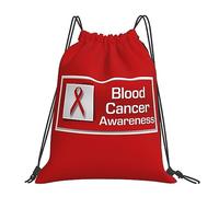 Mes De Concientización Sobre El Cáncer De Sangre Mujer Hombre Mochila De Cuerdas Impermeable Bolsa De Gimnasio Casual Mochila Con Cordón Para Baloncesto Voleibol Fútbol
