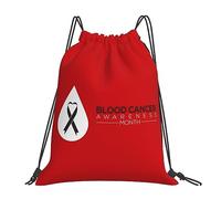 Mes De Concientización Sobre El Cáncer De Sangre Unisex Bolsa De Gimnasio Plegable Mochila De Cuerdas Ajustable Mochila Con Cordón Para Yoga Baloncesto Senderismo