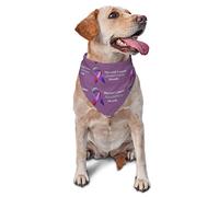 Mes de concientización sobre el cáncer de tiroides Bandanas para Perros de Verano Pañuelo para Cachorros a Granel Ajustable Triángulo Suave Baberos Accesorios para Perros pequeños, medianos y Grandes