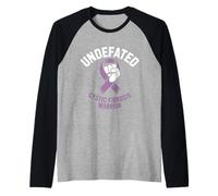 Mes de concientización sobre la Fibrosis quística Mayo Fibrosis quística púrpura Camiseta Manga Raglan