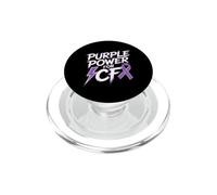 Mes de concientización sobre la Fibrosis quística Mayo Fibrosis quística púrpura PopSockets PopGrip para MagSafe