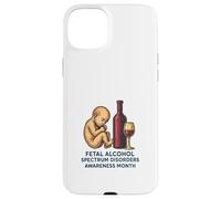 Mes de concientización sobre los trastornos del espectro alcohólico fetal (FASD) Carcasa para iPhone 15 Plus
