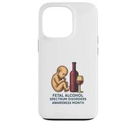Mes de concientización sobre los trastornos del espectro alcohólico fetal (FASD) Carcasa para iPhone 13 Pro