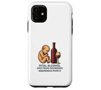 Mes de concientización sobre los trastornos del espectro alcohólico fetal (FASD) Carcasa para iPhone 11
