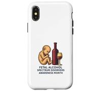 Mes de concientización sobre los trastornos del espectro alcohólico fetal (FASD) Carcasa para iPhone X/XS