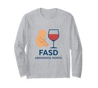 Mes de concientización sobre los trastornos del Espectro alcohólico fetal (FASD) Manga Larga