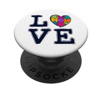 Mes De La Concienciación sobre El Autismo Love Accept PopSockets PopGrip Adhesivo