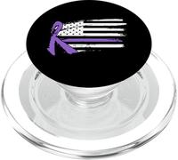 Mes de la concienciación sobre el Lupus Bandera Americana En PopSockets PopGrip para MagSafe
