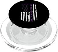 Mes de la Concientización de Alzheimer Bandera Americana Guerrero Demencia PopSockets PopGrip para MagSafe