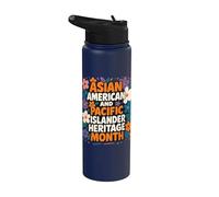 Mes de la Herencia Asiática Americana de las Islas del Pacífico Stainless Steel Insulated Water Bottle