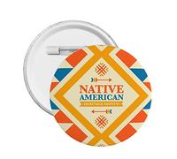 Mes de la herencia de los nativos americanos, alfileres de orgullo indígena, broches redondos, insignias, pegatinas, letreros, alfileres de metal, insignias decorativas para ropa