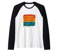 Mes de la Herencia Hispana Camiseta Manga Raglan