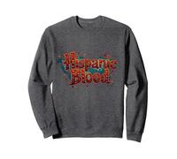 Mes de la Herencia Hispana Hombres Orgullo de Sangre Hispana Sudadera, Unisex para Adultos, Jaspeado Oscuro, XL