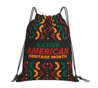 Mes De La Herencia Nativa Americana Unisex Bolsa De Gimnasio Impermeable Mochilas Deportiva Casual Bolsa De Deporte Para Fútbol Yoga Voleibol