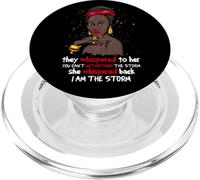 Mes De La Historia Negra Afro I Am The Storm PopSockets PopGrip para MagSafe
