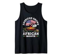 Mes de la Historia Negra cultivada en Estados Unidos con raíces africanas Camiseta sin Mangas
