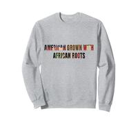Mes de la Historia Negra de la Bandera de Estados Unidos con raíces africanas cultiv Sudadera
