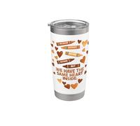 Mes de la historia negra del mismo corazón Melanina afroamericana Vaso térmico de acero inoxidable de doble pared
