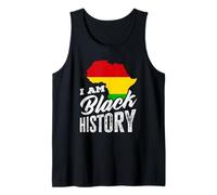 Mes de la Historia Negra I Am Black History Africa Heritage Camiseta sin Mangas