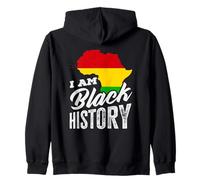 Mes de la Historia Negra I Am Black History Africa Heritage Sudadera con Capucha