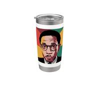 Mes de la Historia Negra Langston Hughes Vaso térmico de acero inoxidable de doble pared