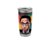 Mes de la Historia Negra Langston Hughes Vaso térmico de acero inoxidable de doble pared